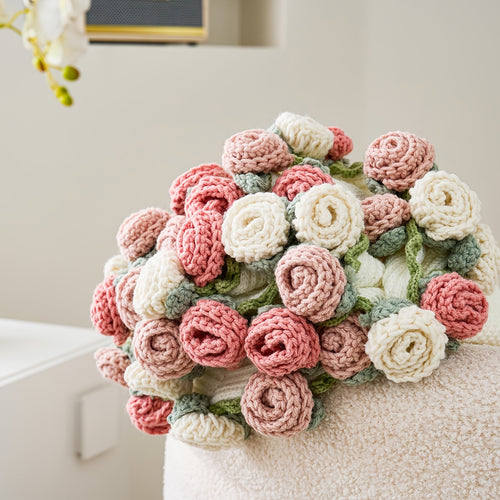 Cozy Petals™ Bouquet Blanket - Pink & White